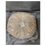 FONORAN Round Throw Pillow, Household 15.7 Round Floor Cushions Pillow, Handmade Pumpkin Velvet Home Decoration Pillow Cushion Sofa Chair Bed Beige