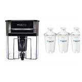 Brita Ultramax Water Dispenser with Filter, 18 Cup - Black