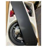 portage bay 50251 hugger 52" matte black west hill ceiling fan with bowl light kit