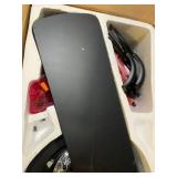 portage bay 50251 hugger 52" matte black west hill ceiling fan with bowl light kit