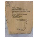 16 Gallon Stainless Steel Trash Can