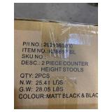 2Pc Counter Height Stools ks861p-bl