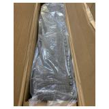 Roundhill CoCo Upholstered Backless Saddle Seat Counter Stools 24" height Set of 2, Gray