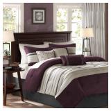 Madison Park Palmer Microsuede 7-Pc. Queen Comforter Set Bedding
