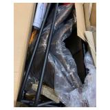 Roundhill Furniture Lotusville Vintage PU Leather Counter Height Stools, Antique Brown, Set of 2