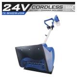 Snow Joe - 24V-SS11-XR 24-Volt iON+ Cordless Snow Shovel Kit | 11-Inch | W/ 5.0-Ah Battery and Charger - Blue
