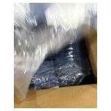 Chezmoi Collection Loft 8-Piece Luxury Striped Comforter Set (Full, Navy/Gray/Blue)