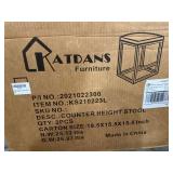 KATDANS Counter Height Stools-Bar Stools Set of 2-24 Inch Bar Stools for Kitchen Cou