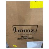 Homz 4 Medium Drawer Cart, Black w/ Tinted Drawers, w/ Wheels, Set of 1