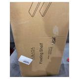 AMADA HOMEFURNISHING Floating Shelves White, 24 Inch Large Wall Shelf for Living Room, Bedroom, Bathroom, Kitchen Storage & Decor, Set of 2-AMFS06