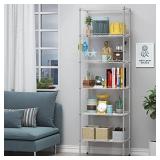 Himimi 6-Tier Wire Shelving Unit, Free Standing Shelf, Metal Storage Shelves, Heavy Duty Organizer Rack for Garage, Kitchen, Living Room, Bathroom, 21.26L x 11.42W x 62.99H, Silver