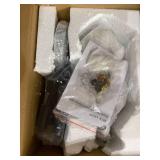 SEOL-Light Vintage Large Crystal Branches Chandeliers Black Close to Ceiling Light Flush Mount Fixture with 5 Light 200W 31.5"Dia