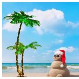 Mulcolor Lighted Palm Tree 5-Ft 121 LED Artificial Palm Tree Decor-Decoration for Home, Party, Christmas, Nativity, Outdoor Patio