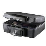 SentrySafe 1200 Fire-Resistant Box Safe with Key Lock 0.18 Cu. ft., Black