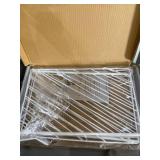 TitanSecure Wire Dividers for Wooden Shelves Extra Long New Modern Design 4 Pack White Wooden Wire Shelf Dividers 16 Inch Extended Length - Best Closet Organizer Takes Seconds to Install