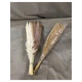 Luxury Pampas Grass Decor- 40pcs | 15pcs Brown, 15pcs Ivory & 10pc Reeds, Decor for Home Decorating, Plants Wedding Kitchen Yard, Natural Dried Pampas, Boho Home Decor, (White/ Brown)