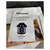 Nictemaw17-in-1 Instapot Electric Pressure Cooker, 1500W 6QT Air Fryer Electric Pressure Cooker Combo with Dual Control Panel, Slow Cooker/Two Detachable Lids, Multi-Cooker, and More, Included Basket 