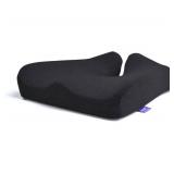 Cushion Lab Patented Pressure Relief Seat Cushion for Long Sitting Hours on Office & Home Chair - Extra-Dense Memory Foam for Soft Support. Car & Chair Pad for Hip, Tailbone, Coccyx, Sciatica - Black
