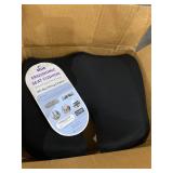 Cushion Lab Patented Pressure Relief Seat Cushion for Long Sitting Hours on Office & Home Chair - Extra-Dense Memory Foam for Soft Support. Car & Chair Pad for Hip, Tailbone, Coccyx, Sciatica - Black