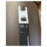 simplehuman 50 Liter / 13 Gallon Semi-Round Plastic Step Trash Can, Mocha