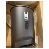 simplehuman 50 Liter / 13 Gallon Semi-Round Plastic Step Trash Can, Mocha
