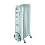 DeLONGHI ComforTemp Oil-Filled Radiator, Off-White, 13 4/5 x 9 1/10 x 25 1/5