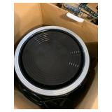 GoWISE USA Electric Mini Air Fryer with Digital Touchscreen + Recipe Book, 1.7-Qt up to 2 Qt Max, Black/Silver