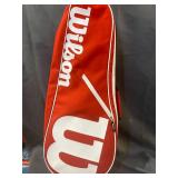 WILSON ADVANTAGE II TENNIS BAG RED AND WHITE
