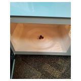 Galanz - Retro 0.7 Cu. Ft. Microwave - Bebop Blue Damage See Pictures