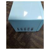 Galanz - Retro 0.7 Cu. Ft. Microwave - Bebop Blue Damage See Pictures