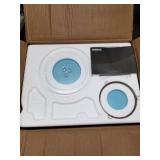 Galanz - Retro 0.7 Cu. Ft. Microwave - Bebop Blue Damage See Pictures