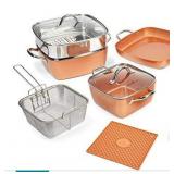 Copper Chef Non-Stick Cookware Set, Caseserole Pots, Pans, and Accessories
