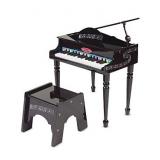 Melissa & Doug Learn-to-Play Classic Grand Piano (Mini Keyboard with 30 Hand-Tuned Keys, Non-Tipping Bench, High-Quality Materials, 23.65 H x 21.4  W x 10.05 L)