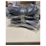 Indoor-Outdoor Reversible Patio Seat Cushion Pad 4-Pack 19 x 19 Charcoal