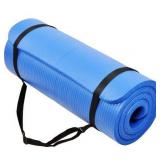 The Hensley 1-Inch Yoga Mat, Blue