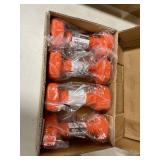 set of 4 Gaiam Neoprene Dumbbell, Orange, 5 Lbs