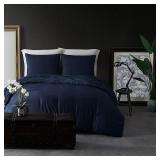 King 3pc 100% Cotton Comforter Set Denim - Sean John