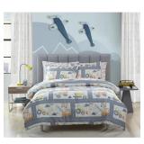 Mhf Home Kids Construction Land Twin Comforter Set Bedding
