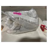 Christian Siriano NY 60 x 70 Oversized Snow Leopard Neutral Faux Fur Filled Throw