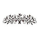 DecMode Tree Wall Art Decor, Metal Wall Decor, 47in x 14in, Brown
