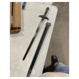 Vulcan gear 33in medieval crusader sword case, Excalibur sword
