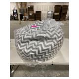 Majestic Home Goods Chevron Classic Bean Bag Chair Small/Large Retail:$107.99
