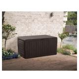 Keter Marvel Plus 71 Gallon Outdoor Storage Deck Box, Espresso Brown