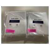 set of 2 Evelina Faux Silk 50in x 84in Thermal Blackout Curtain Panel