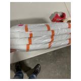 Arkwright 100% Cotton White Beach Towels with Horizontal Stripes (4 Pack) - 30 x 60 in.