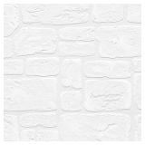 Andrew White Textured Paintable Bricks 33-foot x 21 Wallpaper - 33-foot x 21