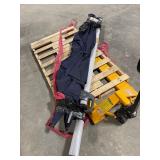 purple leaf patio umbrella, missing base