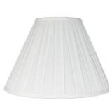 set of 2 Empire Box Pleat Lamp Shade, 6 inch Top, 14 inch Bottom, 9 inch Slant