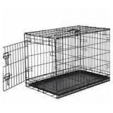 Amazonbasics Single-door Folding Metal Dog Crate, 48-inches