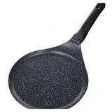 Hascevher Teflon Classic Nonstick Induction Compatible Crepe Pan,Black